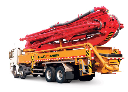 Concrete pump truck customer case in Nigeria
