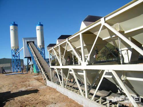Concrete batching plant customer case in Kenya